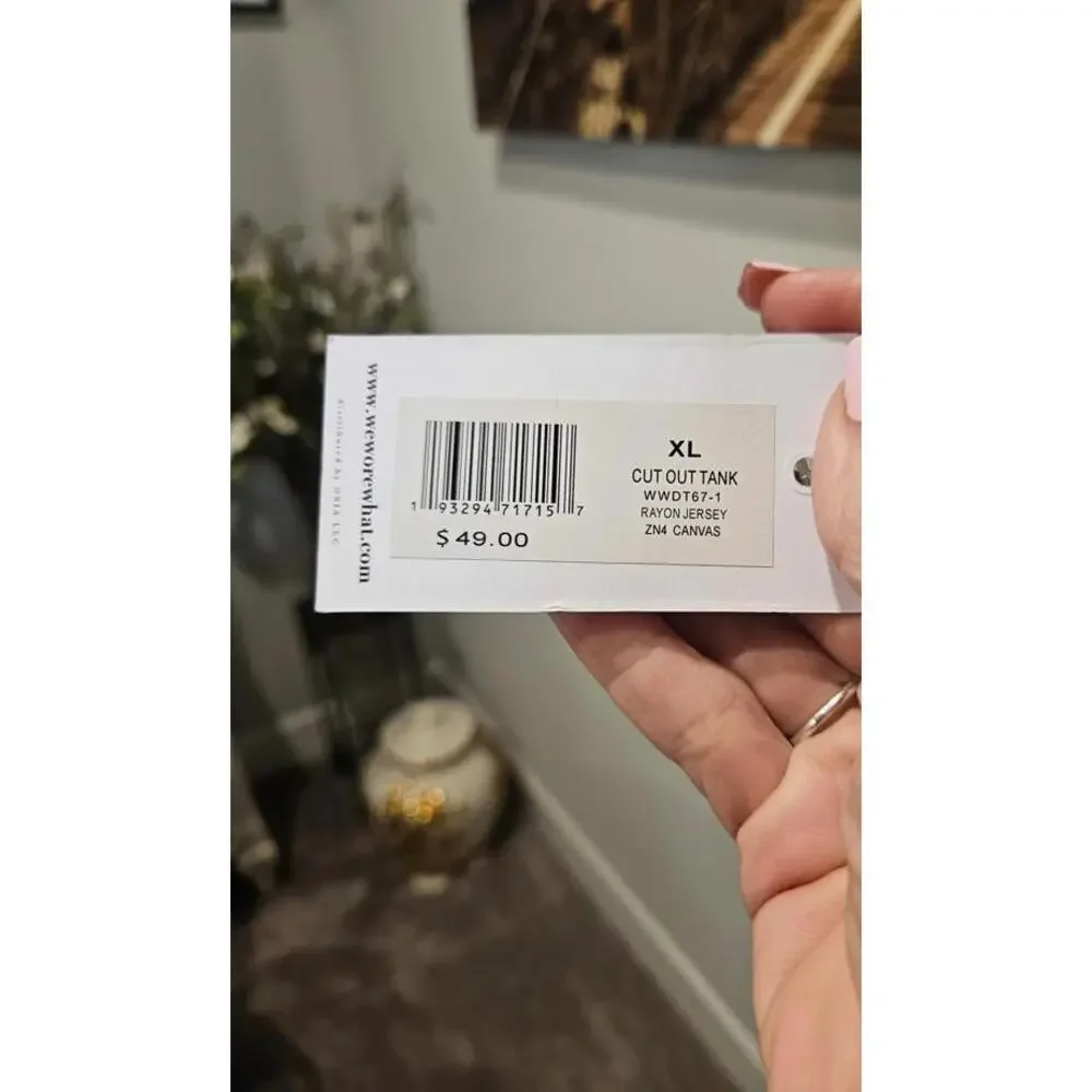 Nwt Revolve's "WeWoreWhat" Cut Out Tank -Unique XL Top A69 - Picture 4 of 4